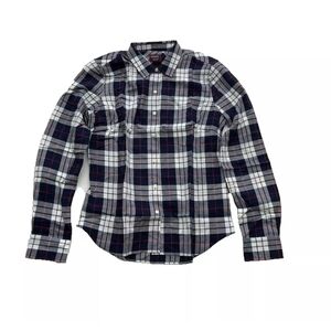 UNtUCKit Citra Shirt Long Sleeve Button Up Regular Fit Blue Plaid 4 NEW